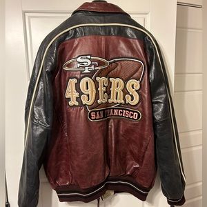 Vintage Mirage San Fransisco 49ers Genuine Leather Jacket